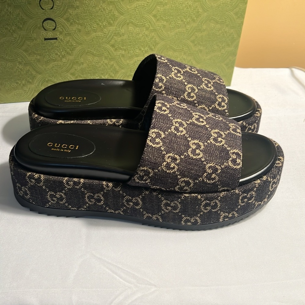 🔥 💯 Authentic Gucci Angelina Platform Sandal - Picture 5 of 10